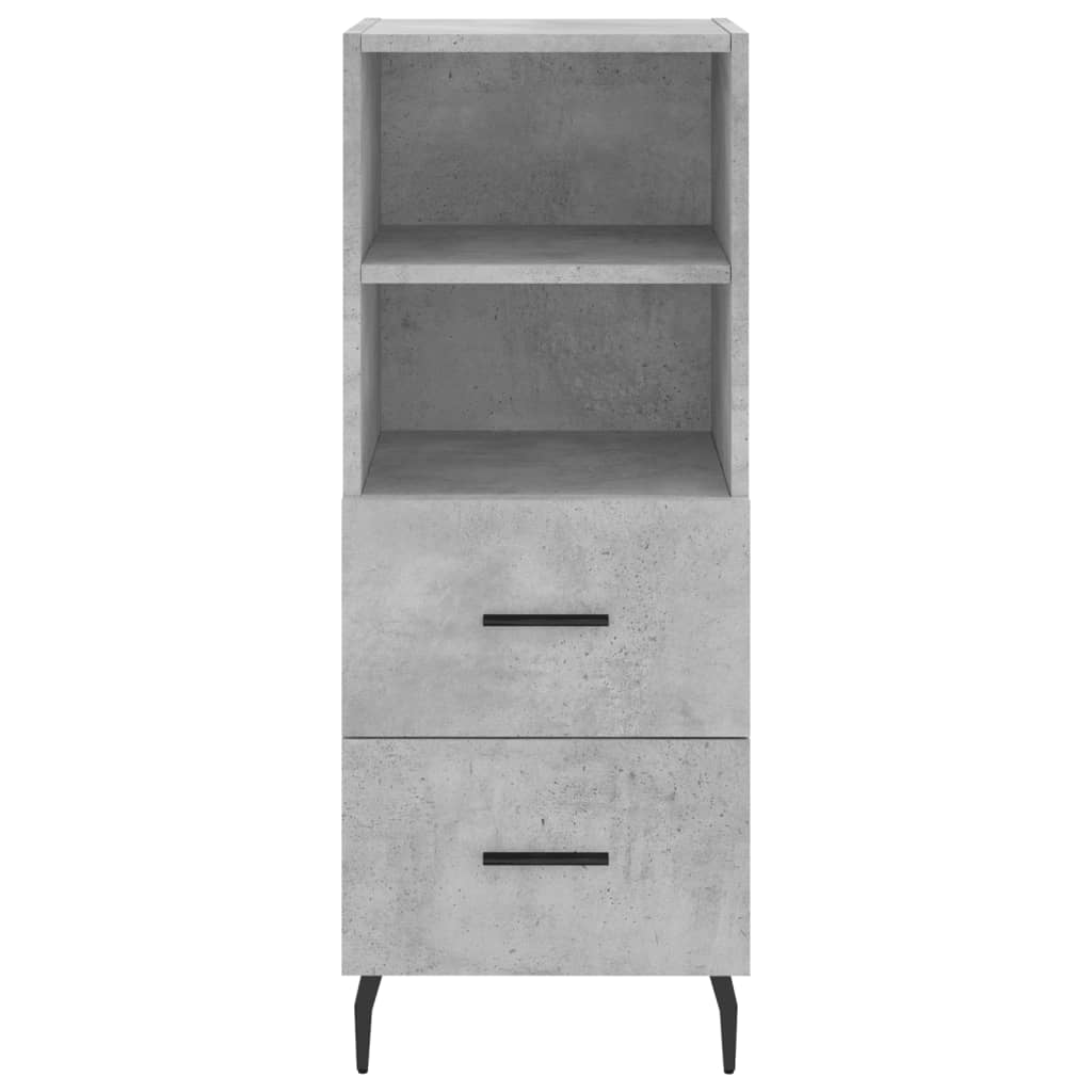 Buffet Gris béton 34,5x34x90 cm Bois d'ingénierie - XIOS