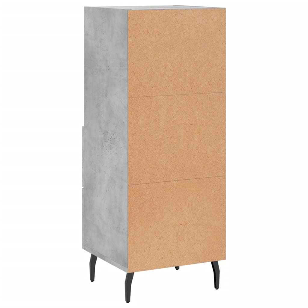 Buffet Gris béton 34,5x34x90 cm Bois d'ingénierie - XIOS