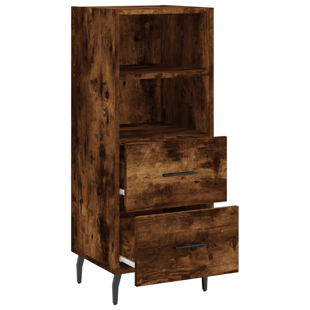 Buffet Chêne fumé 34,5x34x90 cm Bois d'ingénierie - XIOS
