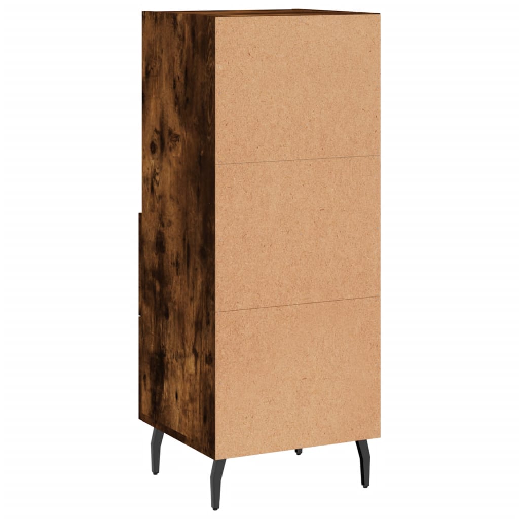 Buffet Chêne fumé 34,5x34x90 cm Bois d'ingénierie - XIOS