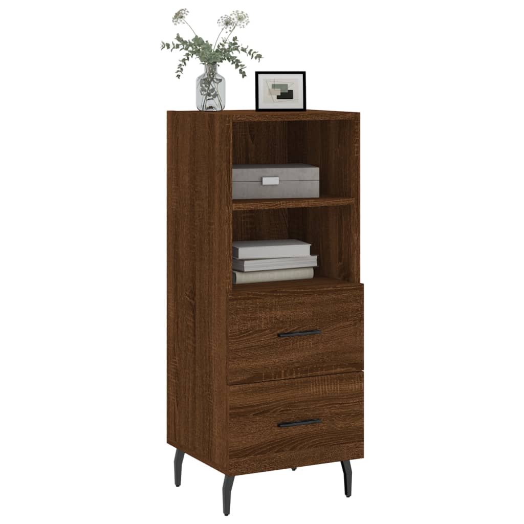 Buffet Chêne marron 34,5x34x90 cm Bois d'ingénierie - XIOS