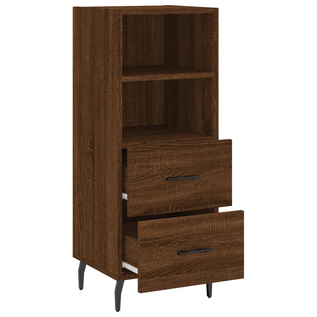 Buffet Chêne marron 34,5x34x90 cm Bois d'ingénierie - XIOS