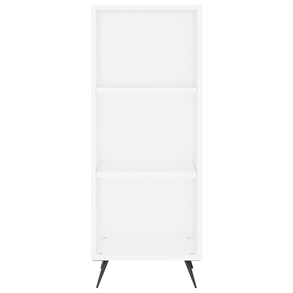 Armoire à étagères blanc 34,5x32,5x90 cm bois d'ingénierie - XIOS