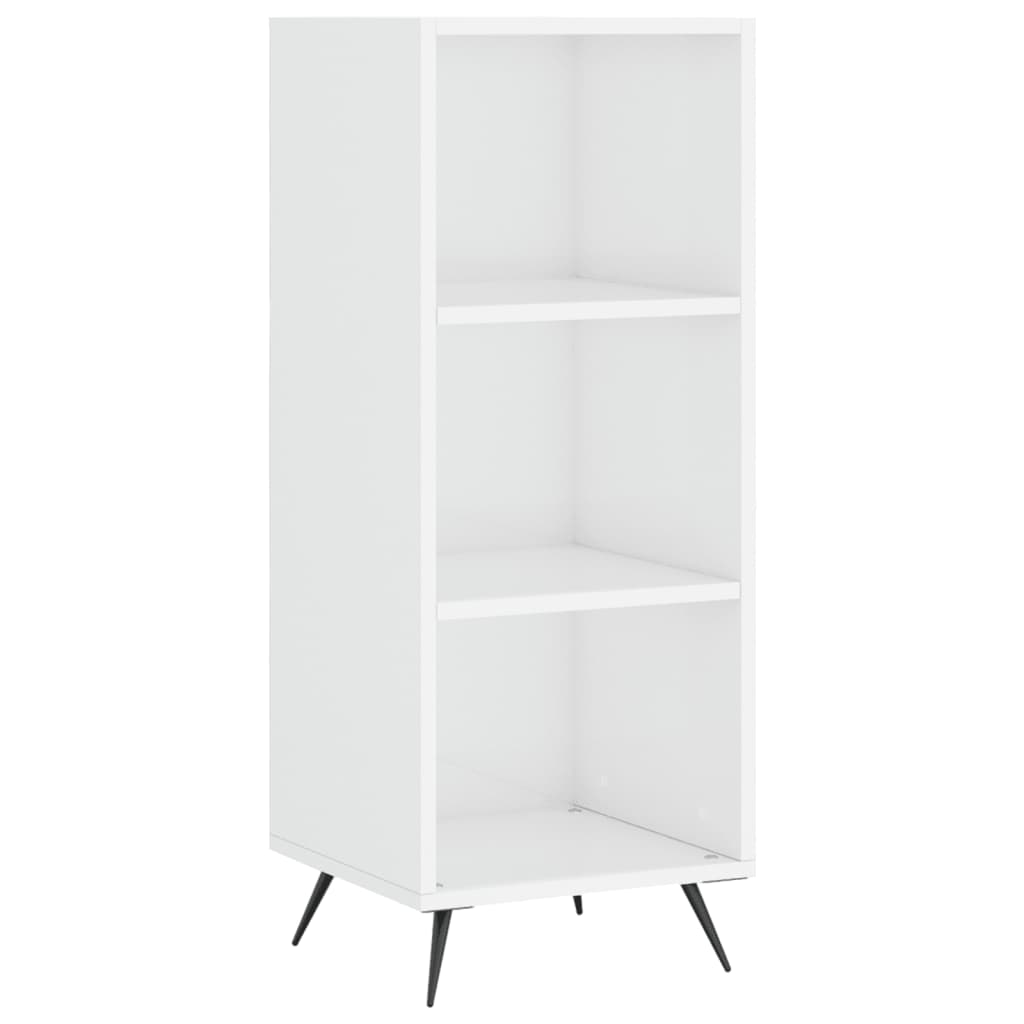 Armoire à étagères blanc brillant 34,5x32,5x90 cm - XIOS