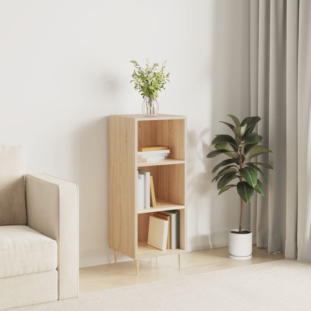 Buffet chêne sonoma 34,5x32,5x90 cm bois d'ingénierie - XIOS