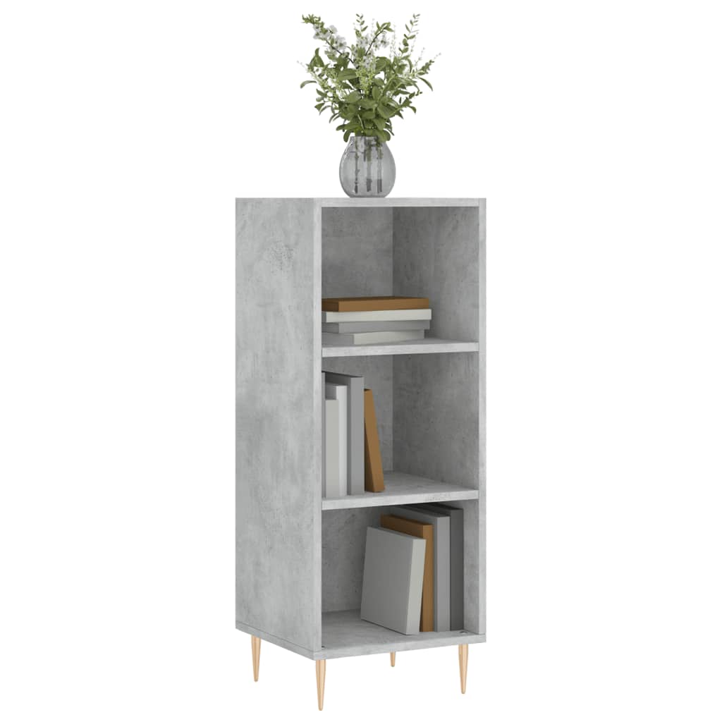 Buffet gris béton 34,5x32,5x90 cm bois d'ingénierie - XIOS
