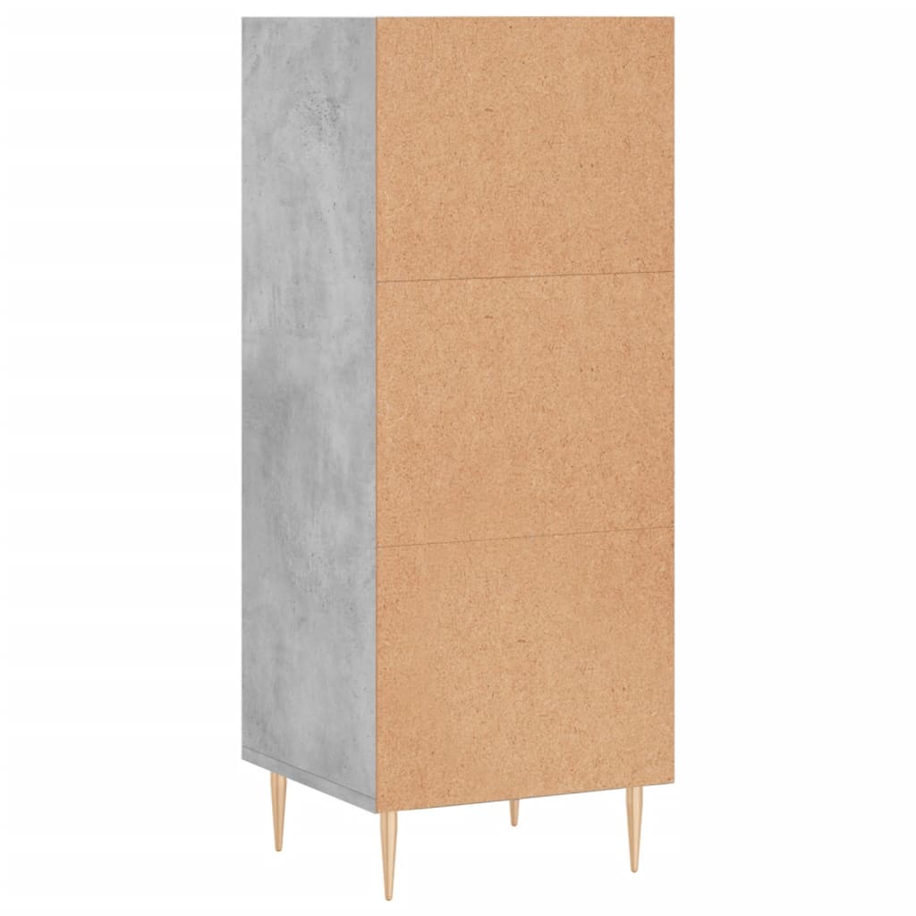 Buffet gris béton 34,5x32,5x90 cm bois d'ingénierie - XIOS