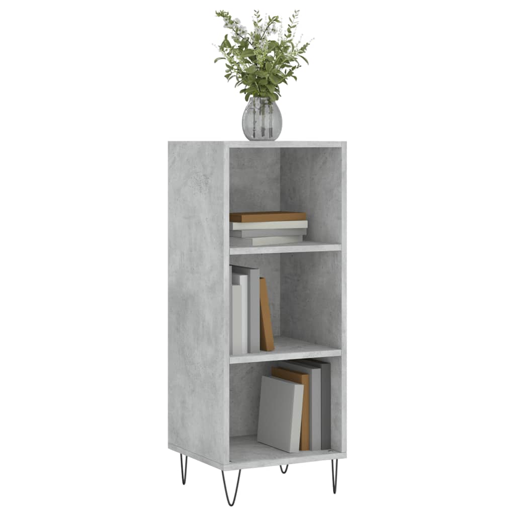 Buffet gris béton 34,5x32,5x90 cm bois d'ingénierie - XIOS