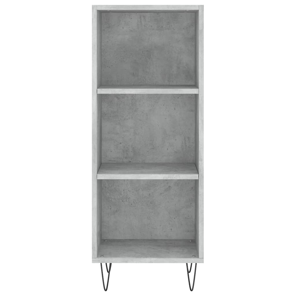 Buffet gris béton 34,5x32,5x90 cm bois d'ingénierie - XIOS