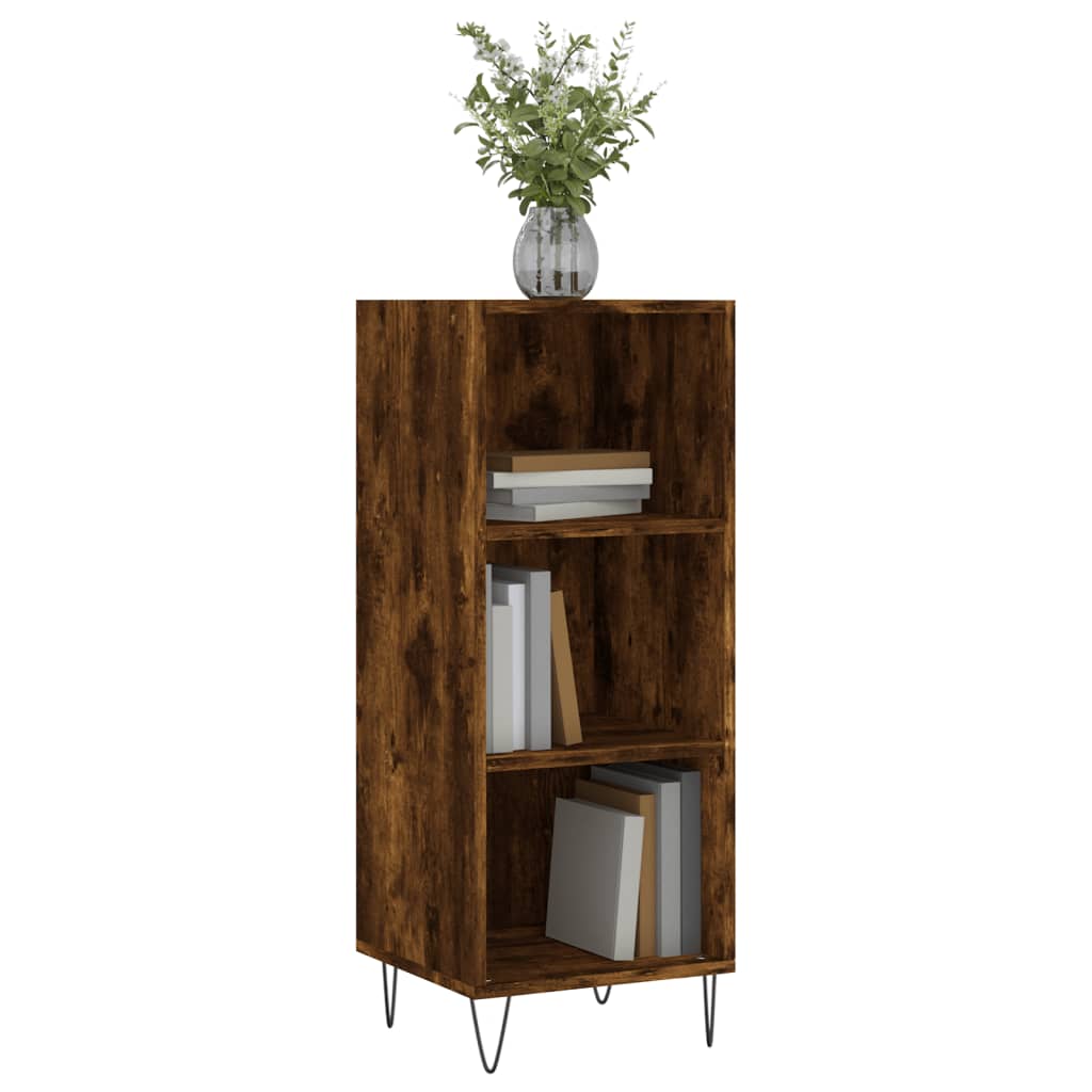 Buffet chêne fumé 34,5x32,5x90 cm bois d'ingénierie - XIOS