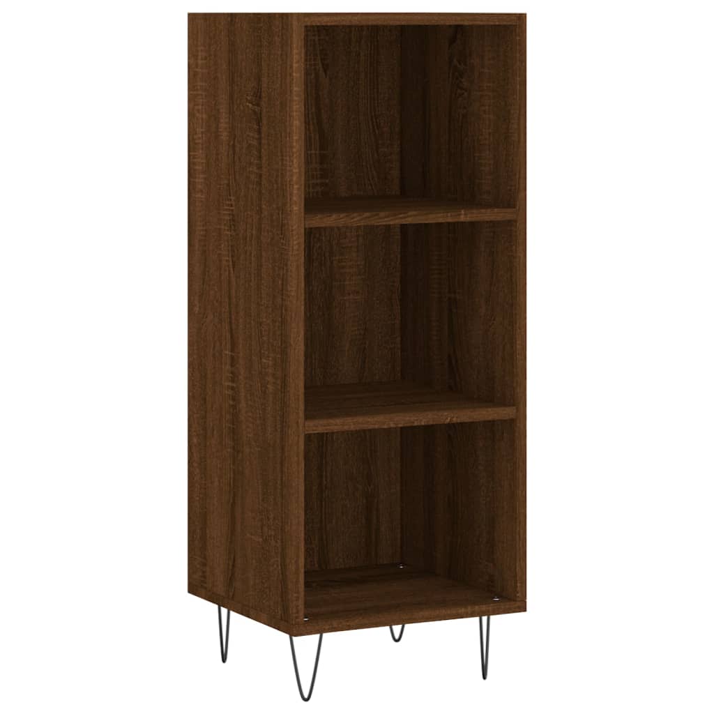 Buffet chêne marron 34,5x32,5x90 cm bois d'ingénierie - XIOS