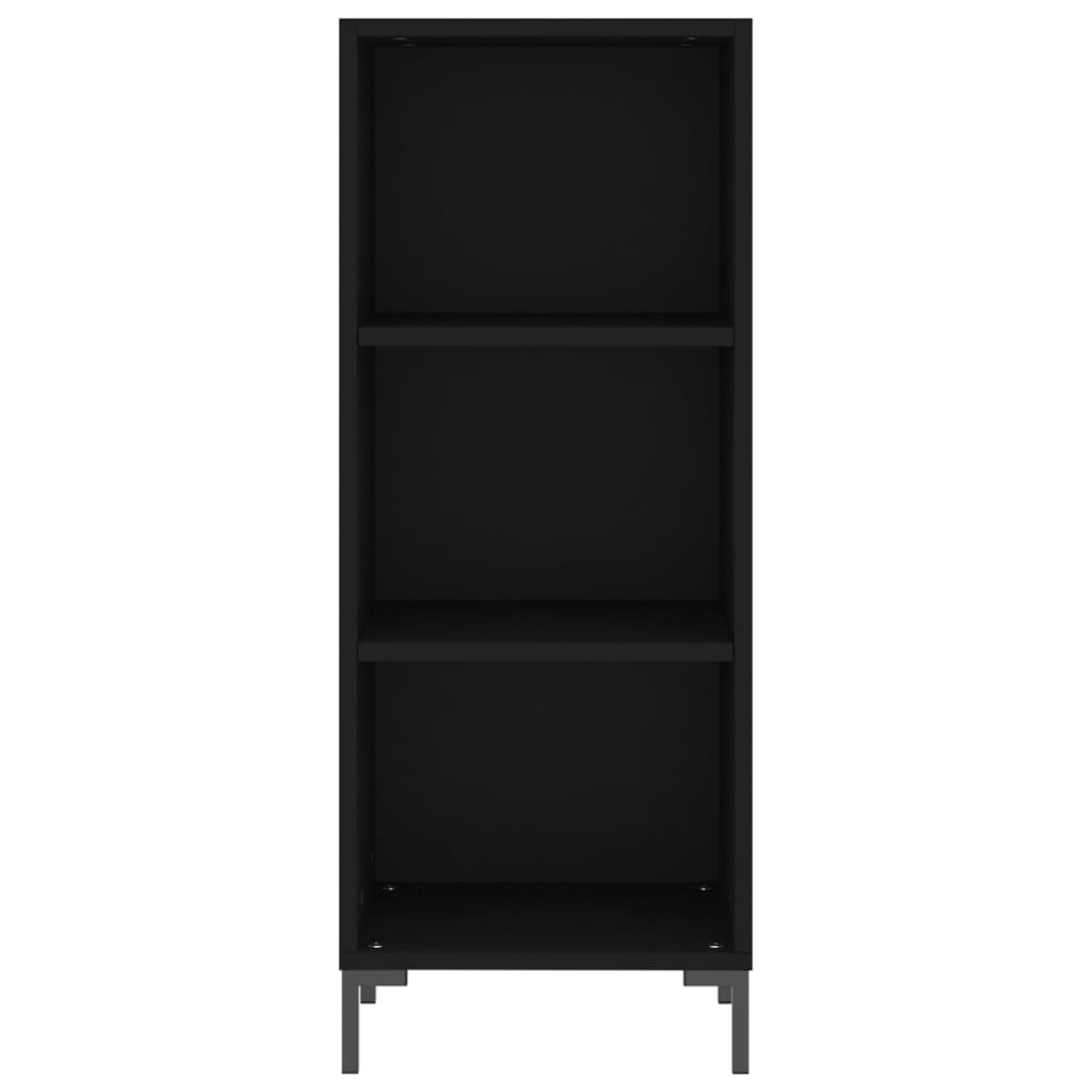 Buffet noir 34,5x32,5x90 cm bois d'ingénierie - XIOS