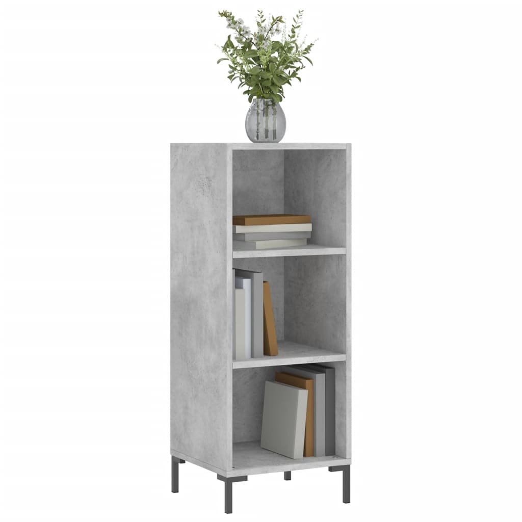 Buffet gris béton 34,5x32,5x90 cm bois d'ingénierie - XIOS