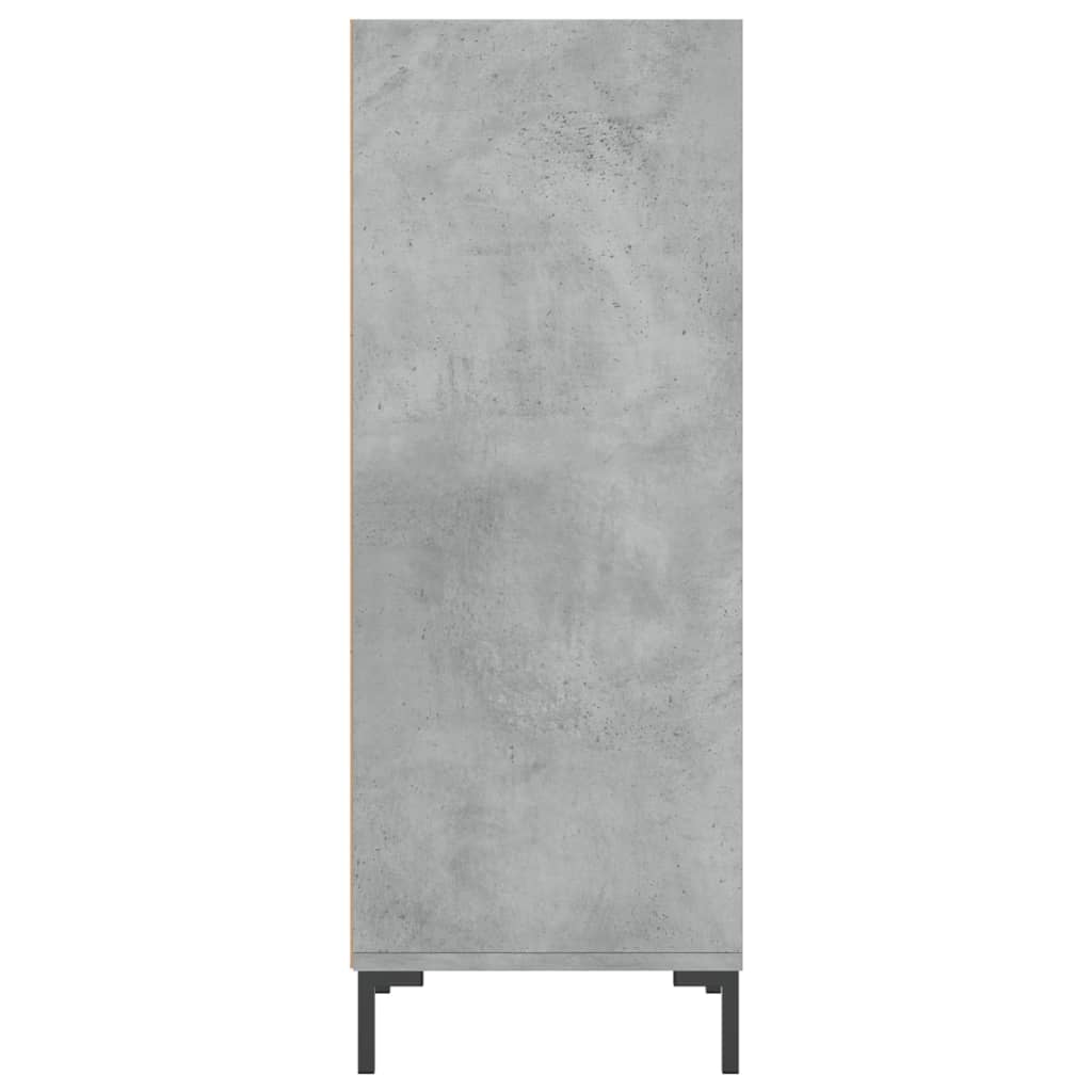 Buffet gris béton 34,5x32,5x90 cm bois d'ingénierie - XIOS