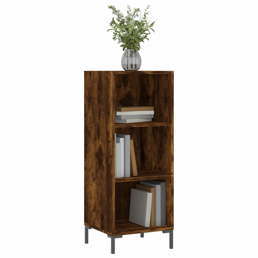 Buffet chêne fumé 34,5x32,5x90 cm bois d'ingénierie - XIOS