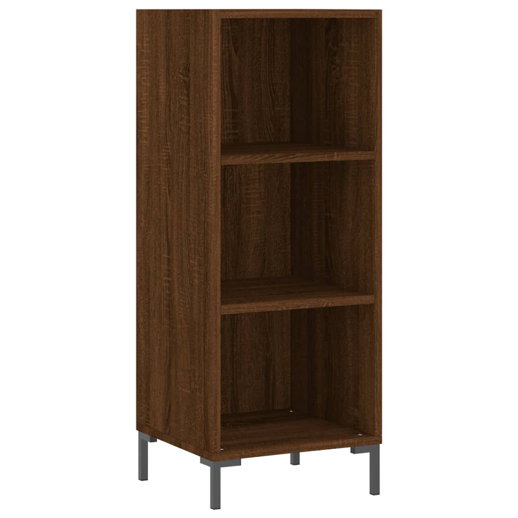 Buffet chêne marron 34,5x32,5x90 cm bois d'ingénierie - XIOS