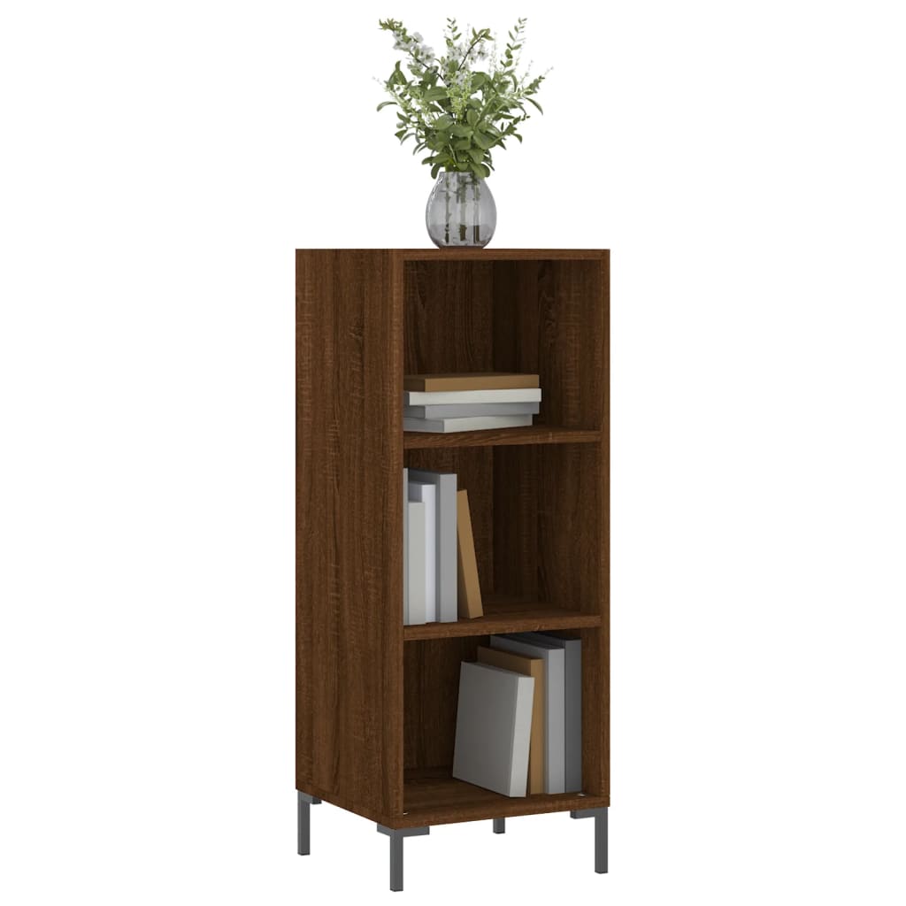 Buffet chêne marron 34,5x32,5x90 cm bois d'ingénierie - XIOS