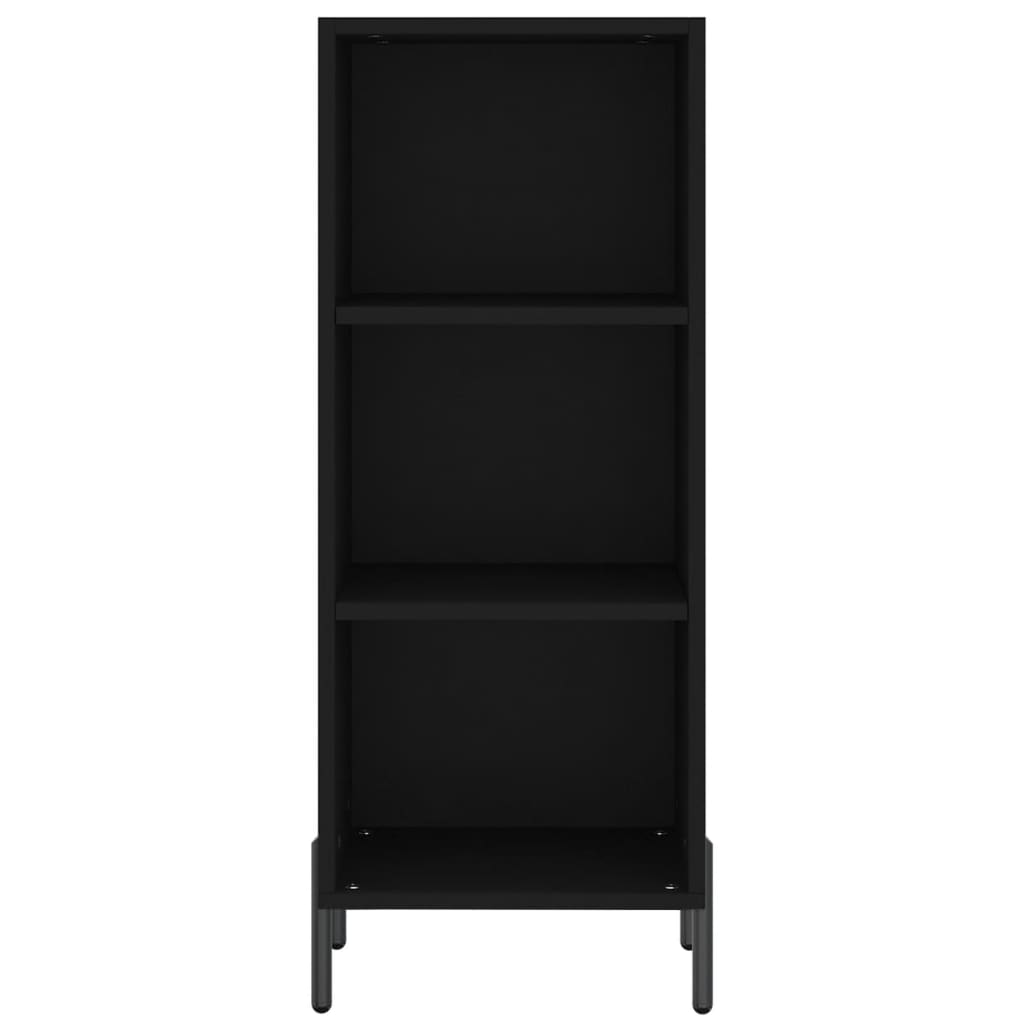 Buffet noir 34,5x32,5x90 cm bois d'ingénierie - XIOS