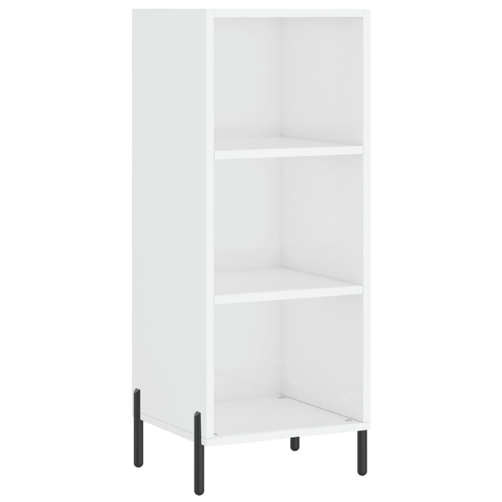 Buffet blanc brillant 34,5x32,5x90 cm bois d'ingénierie - XIOS