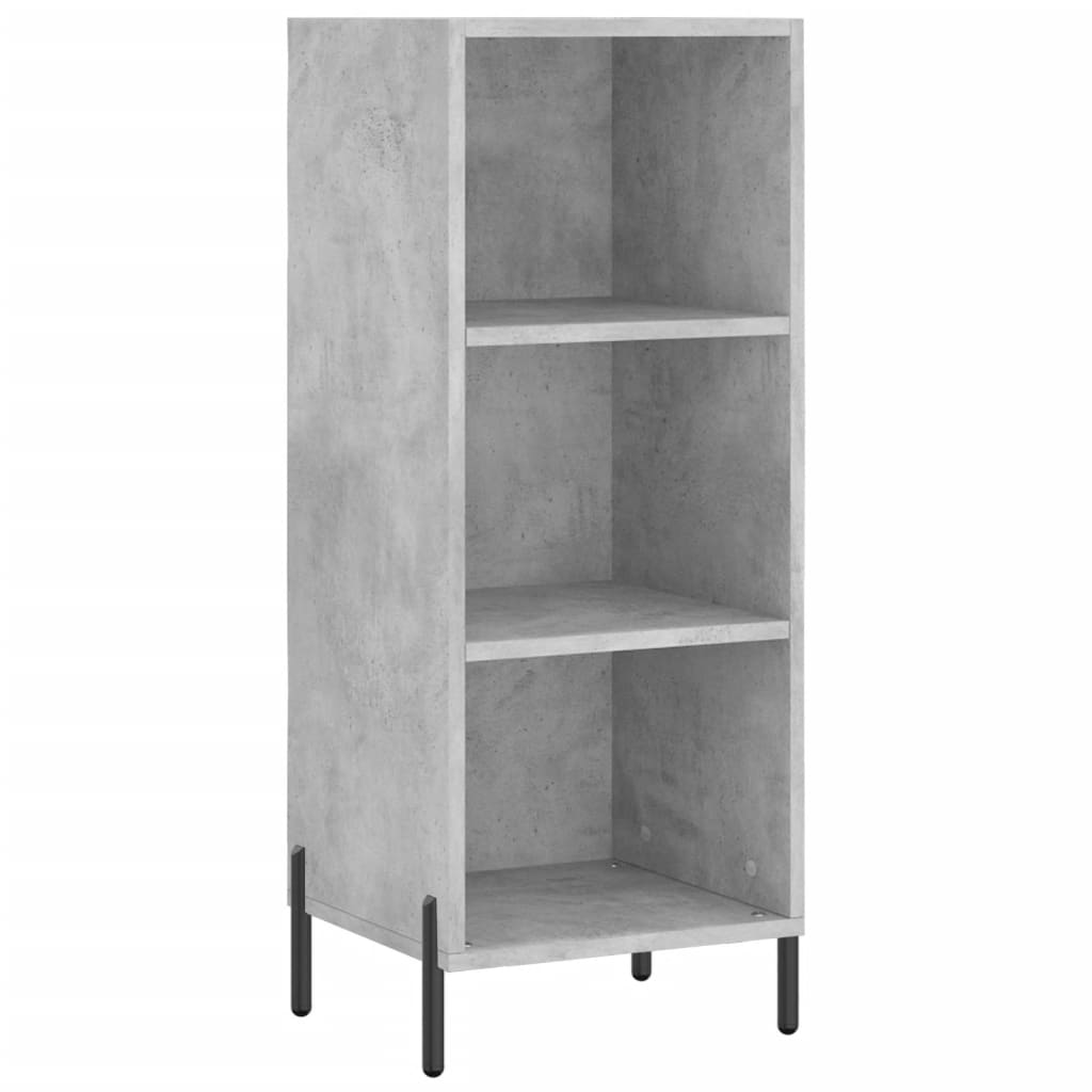 Buffet gris béton 34,5x32,5x90 cm bois d'ingénierie - XIOS