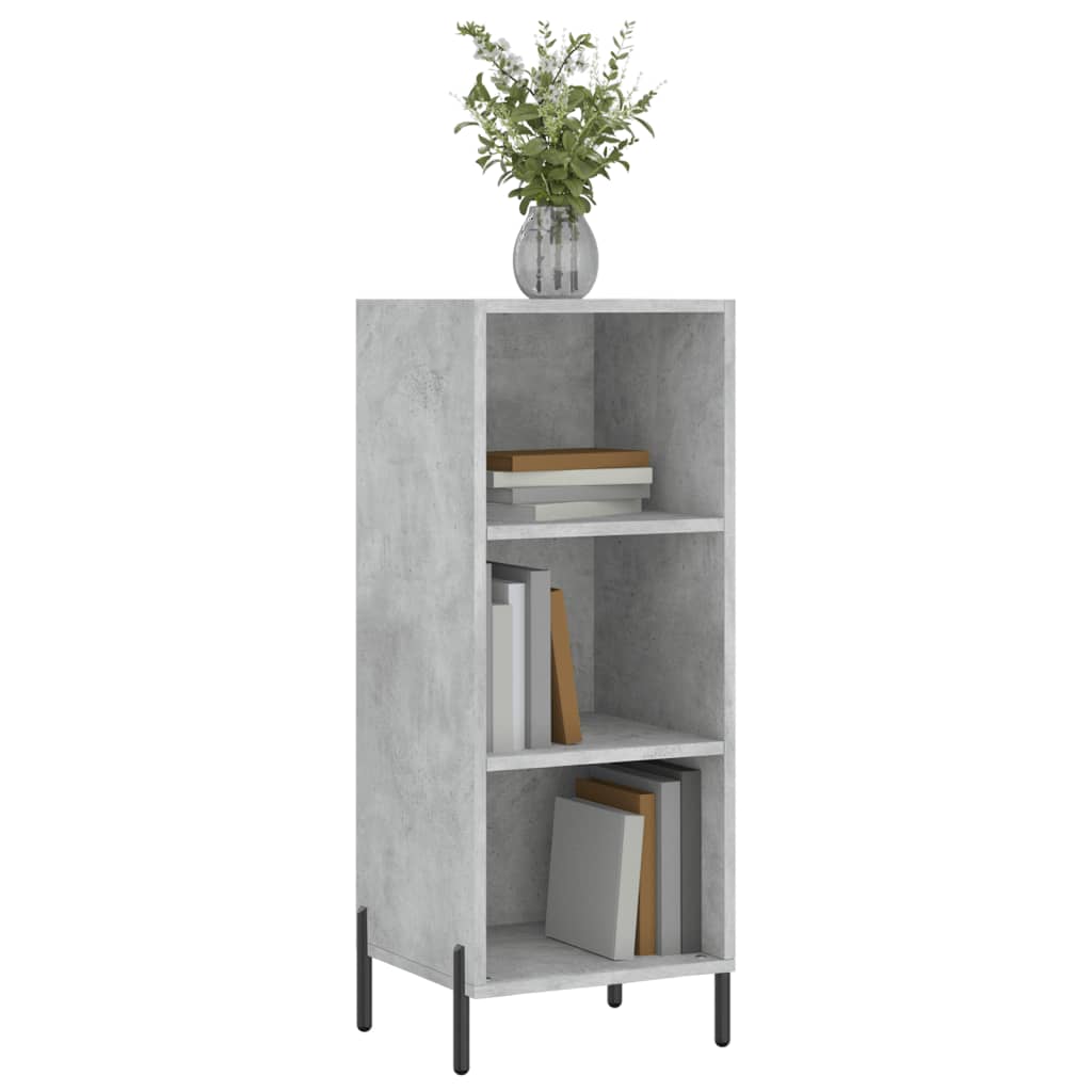 Buffet gris béton 34,5x32,5x90 cm bois d'ingénierie - XIOS