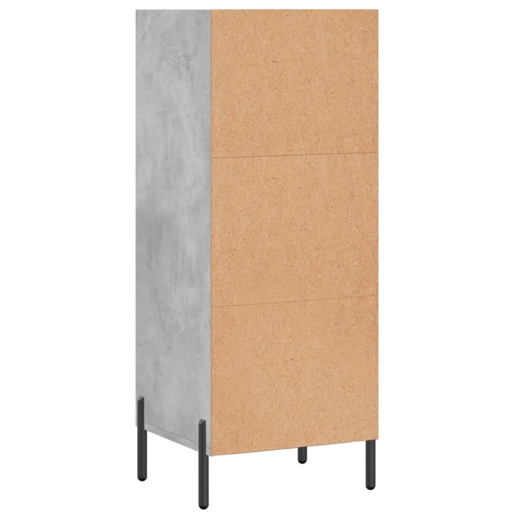 Buffet gris béton 34,5x32,5x90 cm bois d'ingénierie - XIOS