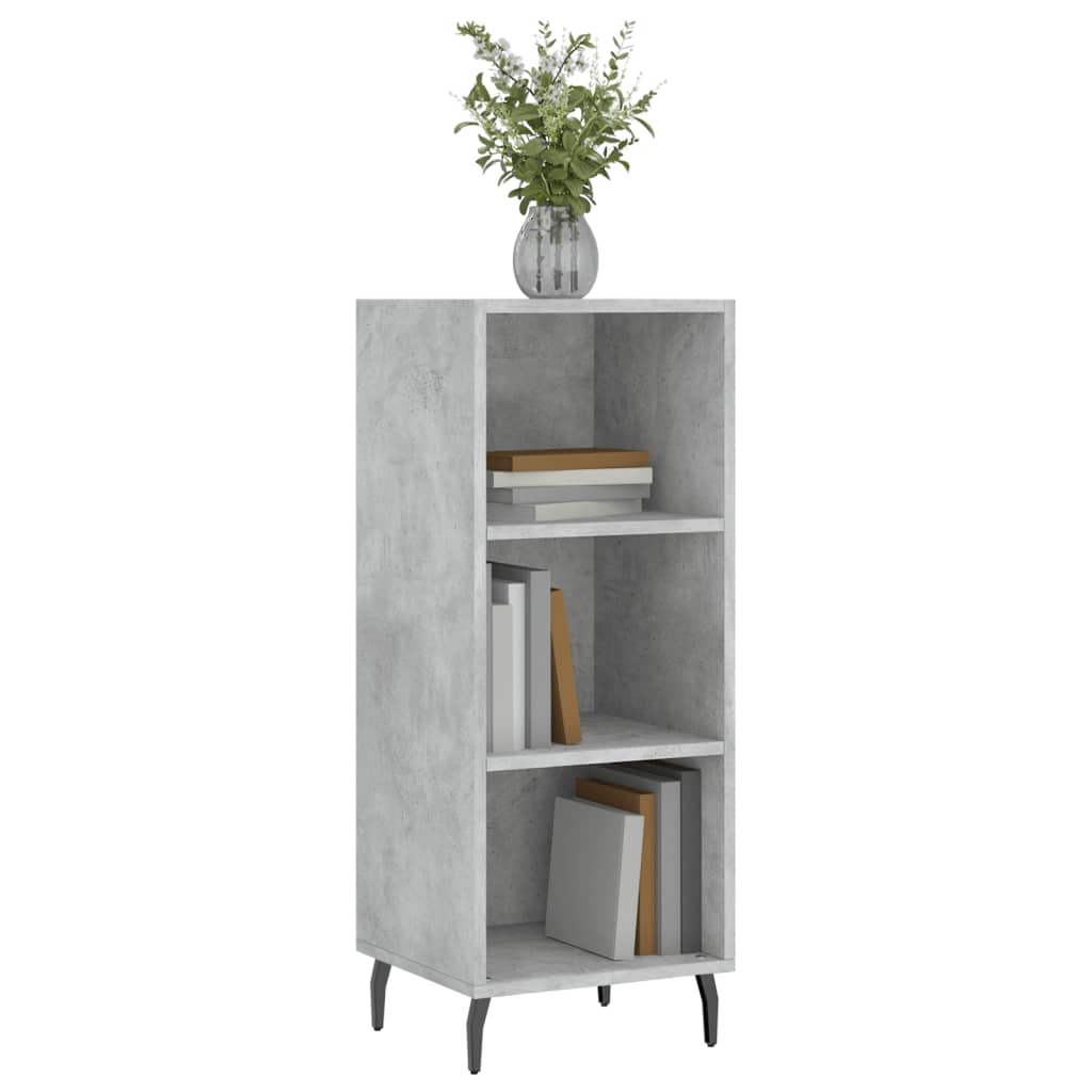 Buffet gris béton 34,5x32,5x90 cm bois d'ingénierie - XIOS