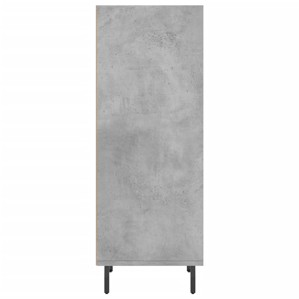 Buffet gris béton 34,5x32,5x90 cm bois d'ingénierie - XIOS