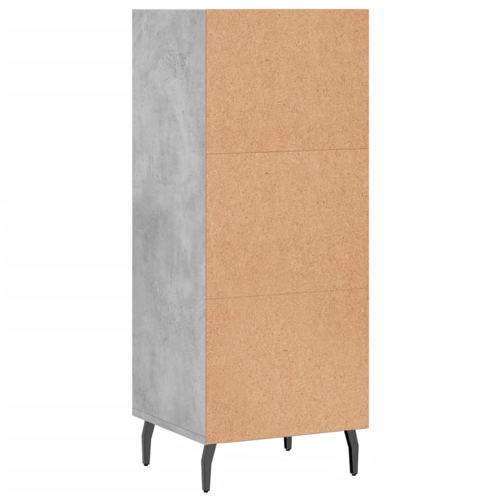 Buffet gris béton 34,5x32,5x90 cm bois d'ingénierie - XIOS