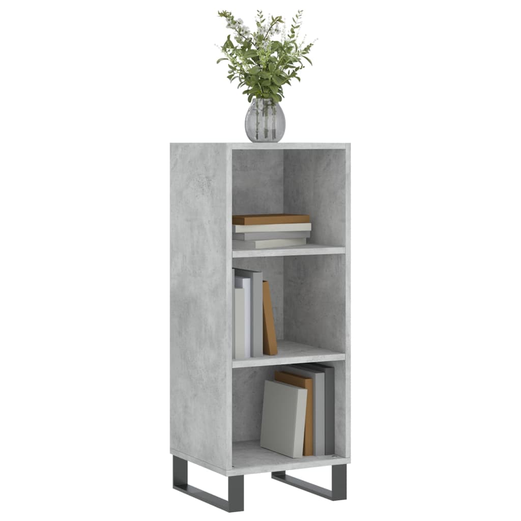 Buffet gris béton 34,5x32,5x90 cm bois d'ingénierie - XIOS