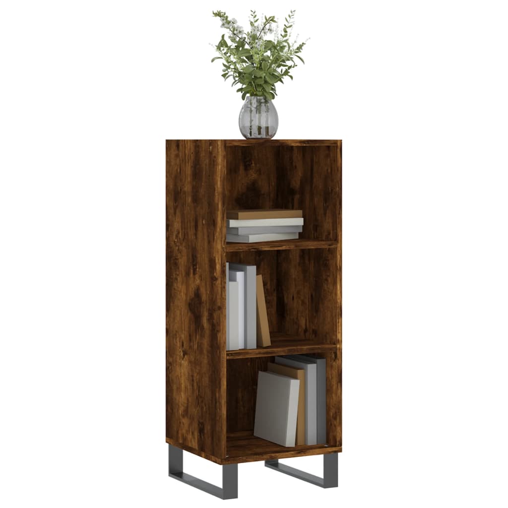 Buffet chêne fumé 34,5x32,5x90 cm bois d'ingénierie - XIOS