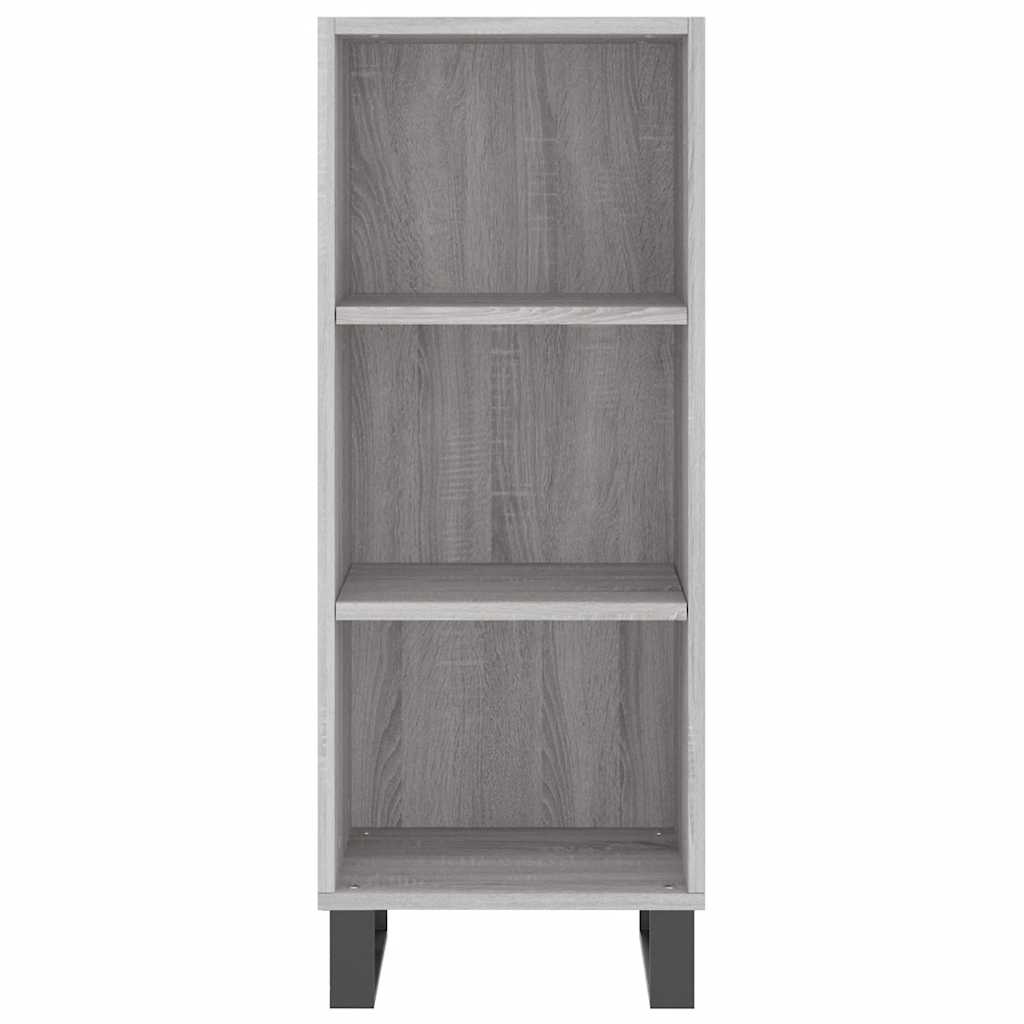 Buffet sonoma gris 34,5x32,5x90 cm bois d'ingénierie - XIOS