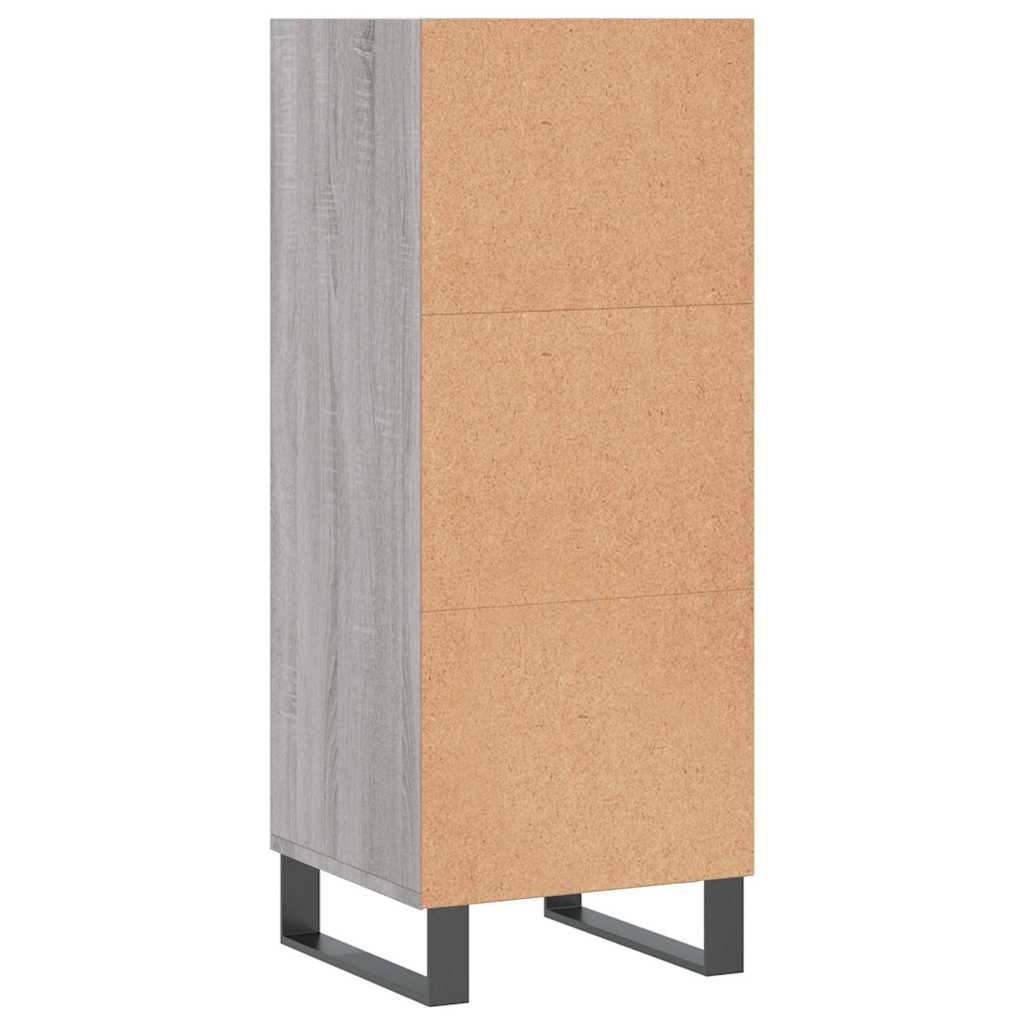 Buffet sonoma gris 34,5x32,5x90 cm bois d'ingénierie - XIOS