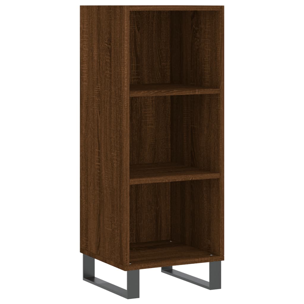 Buffet chêne marron 34,5x32,5x90 cm bois d'ingénierie - XIOS