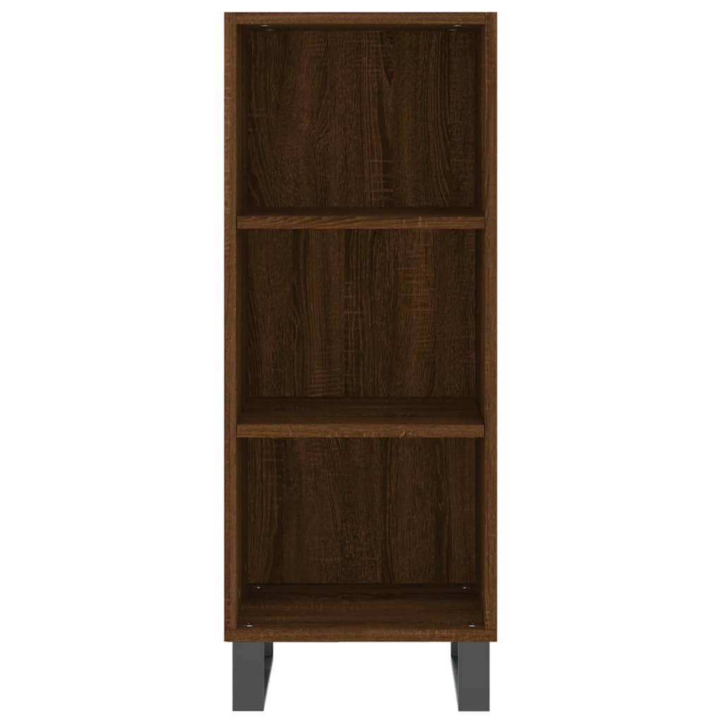 Buffet chêne marron 34,5x32,5x90 cm bois d'ingénierie - XIOS