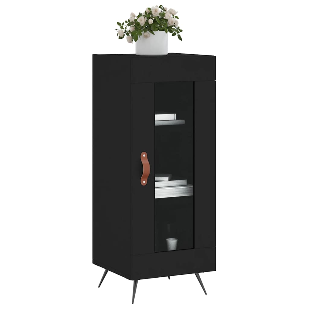 Buffet Noir 34,5x34x90 cm Bois d'ingénierie - XIOS