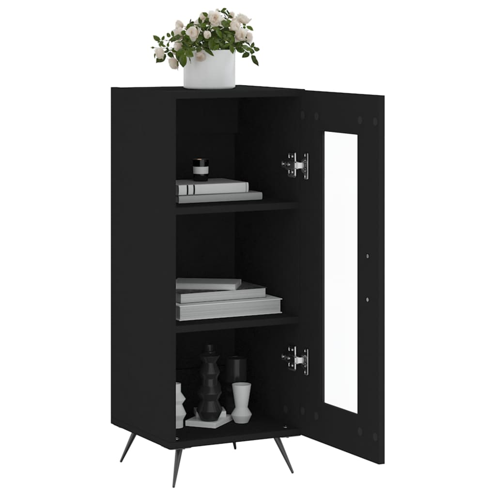 Buffet Noir 34,5x34x90 cm Bois d'ingénierie - XIOS