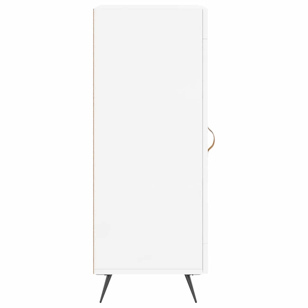 Buffet Blanc brillant 34,5x34x90 cm Bois d'ingénierie - XIOS