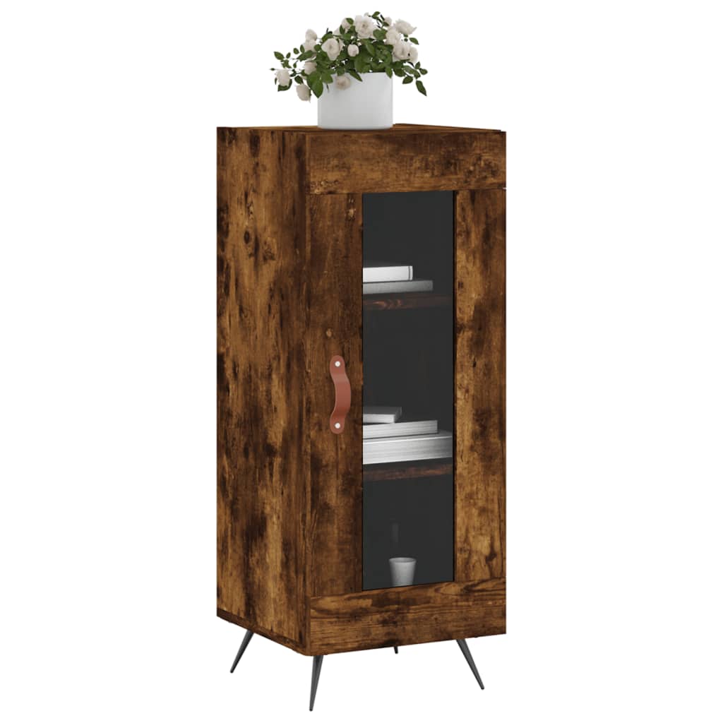 Buffet Chêne fumé 34,5x34x90 cm Bois d'ingénierie - XIOS