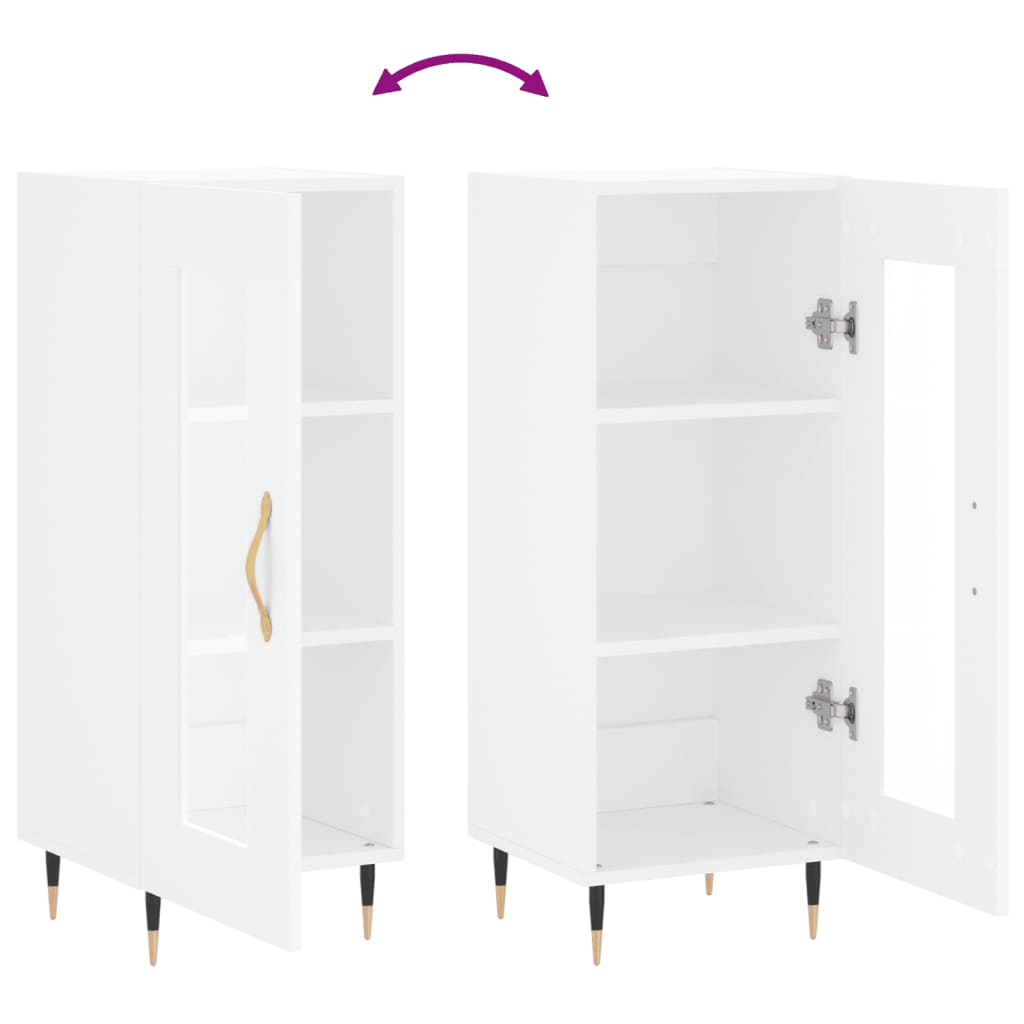 Buffet blanc 34,5x34x90 cm bois d'ingénierie - XIOS