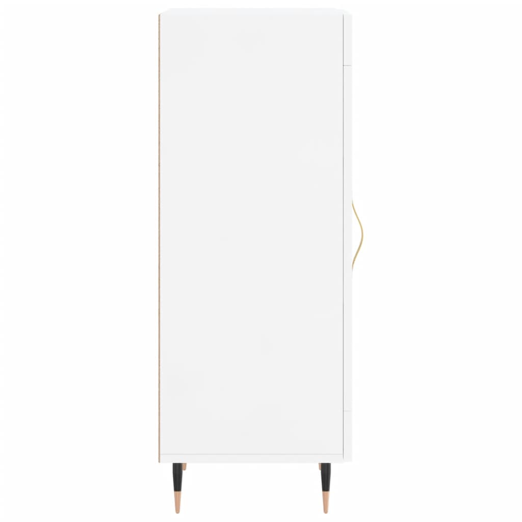 Buffet Blanc brillant 34,5x34x90 cm Bois d'ingénierie - XIOS