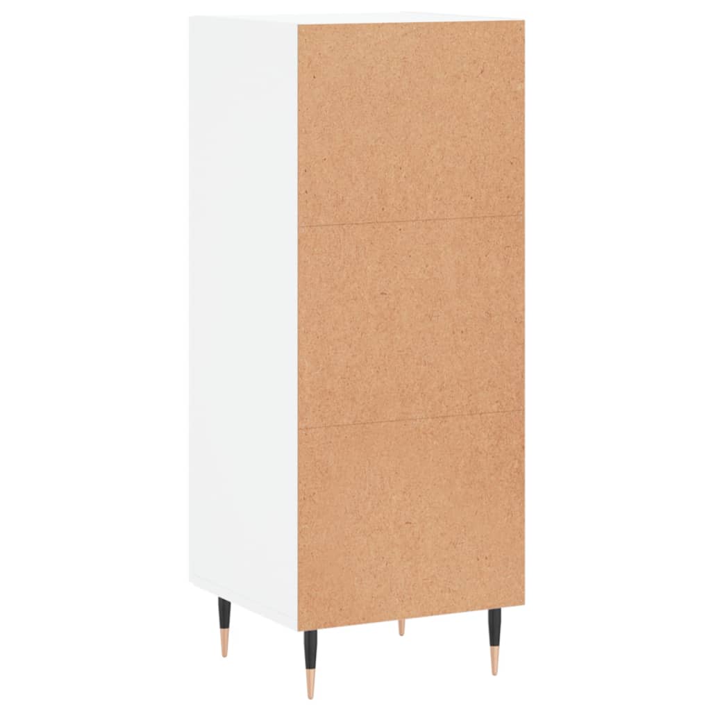 Buffet Blanc brillant 34,5x34x90 cm Bois d'ingénierie - XIOS