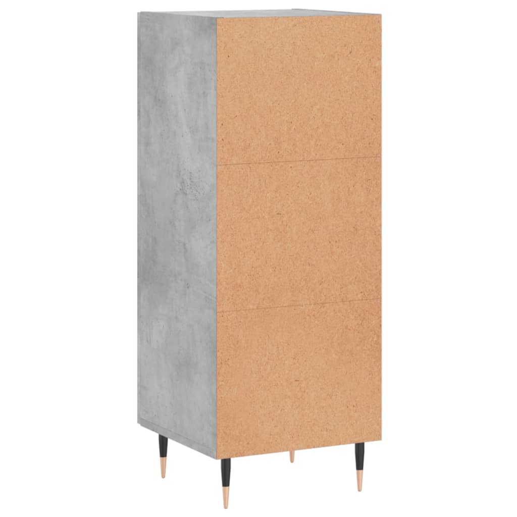 Buffet Gris béton 34,5x34x90 cm Bois d'ingénierie - XIOS