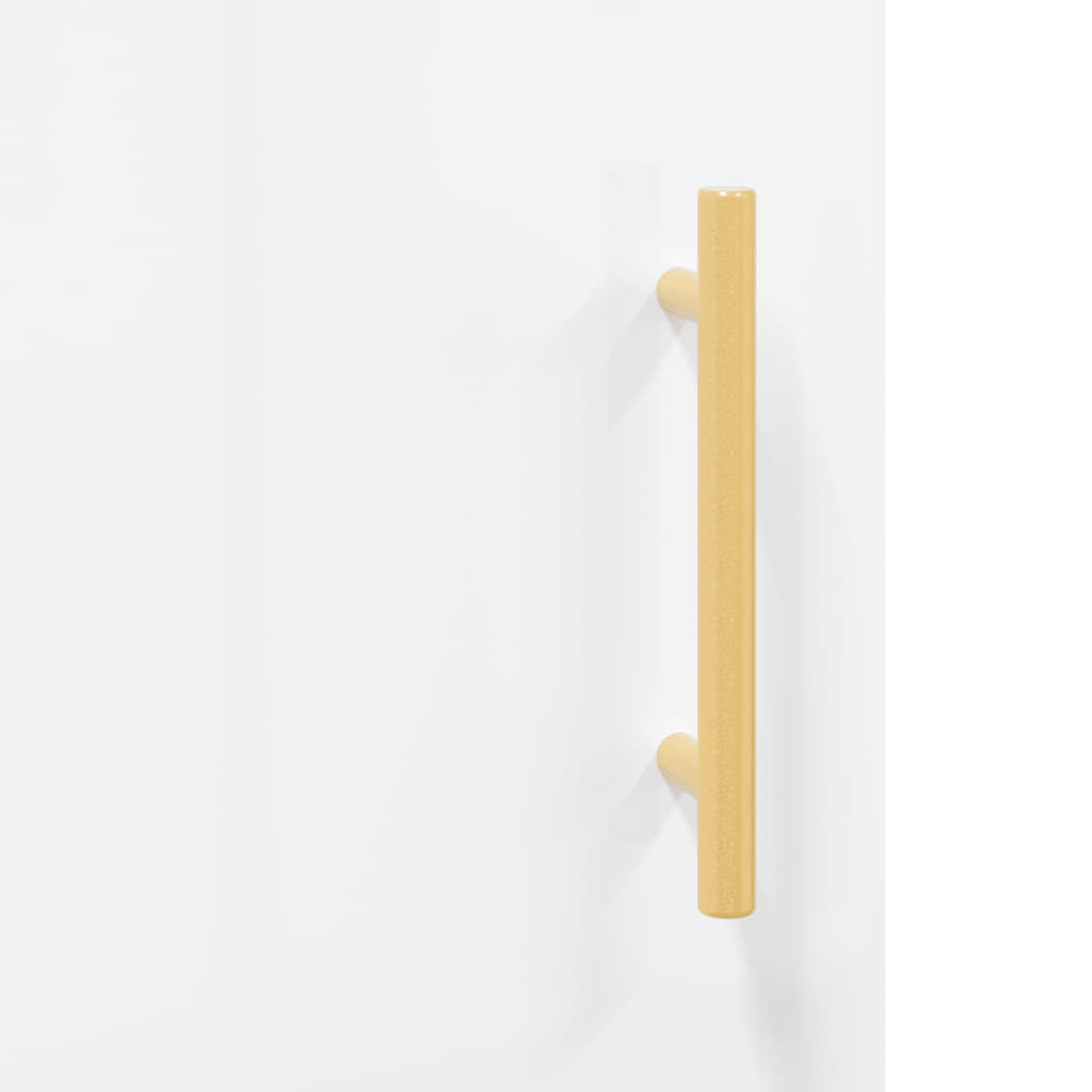 Buffet Blanc brillant 34,5x34x90 cm Bois d'ingénierie - XIOS
