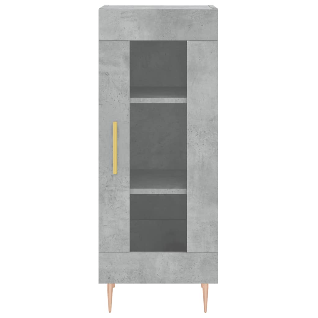 Buffet Gris béton 34,5x34x90 cm Bois d'ingénierie - XIOS