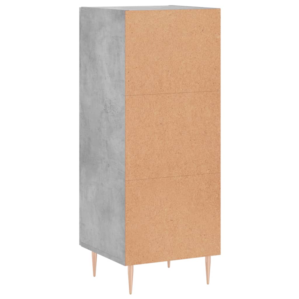 Buffet Gris béton 34,5x34x90 cm Bois d'ingénierie - XIOS