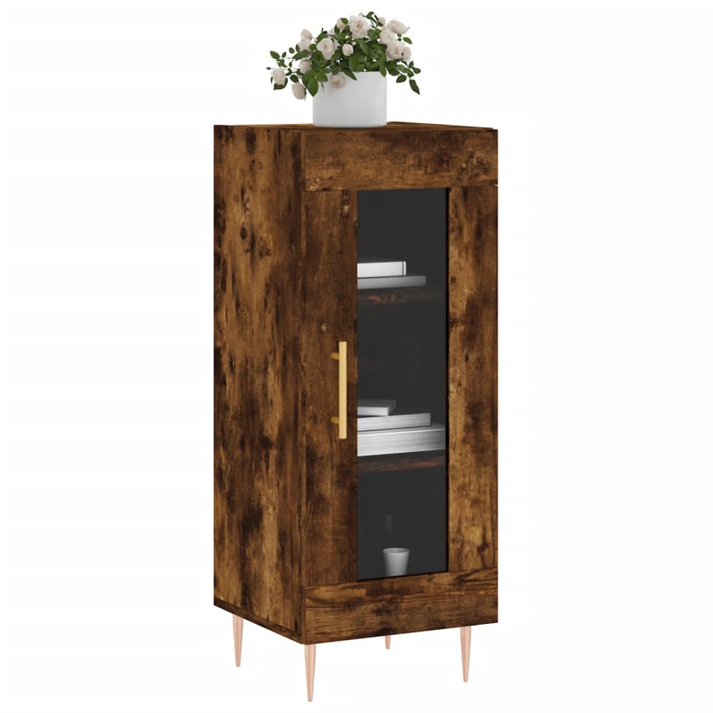 Buffet Chêne fumé 34,5x34x90 cm Bois d'ingénierie - XIOS
