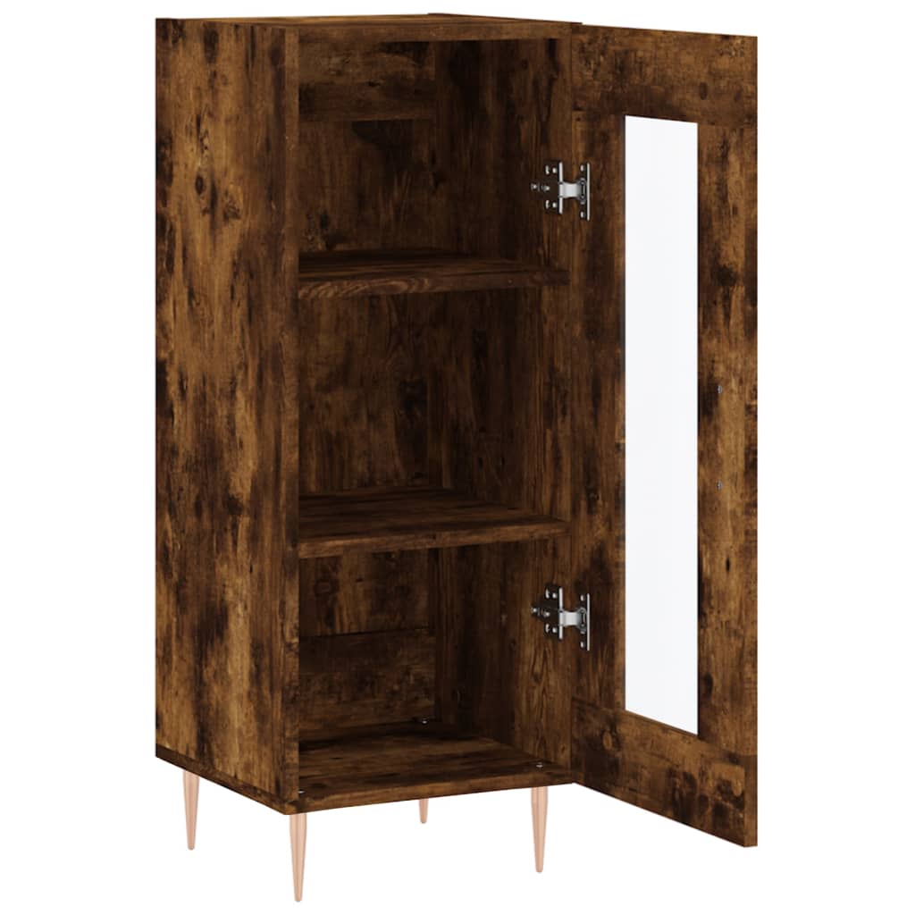 Buffet Chêne fumé 34,5x34x90 cm Bois d'ingénierie - XIOS