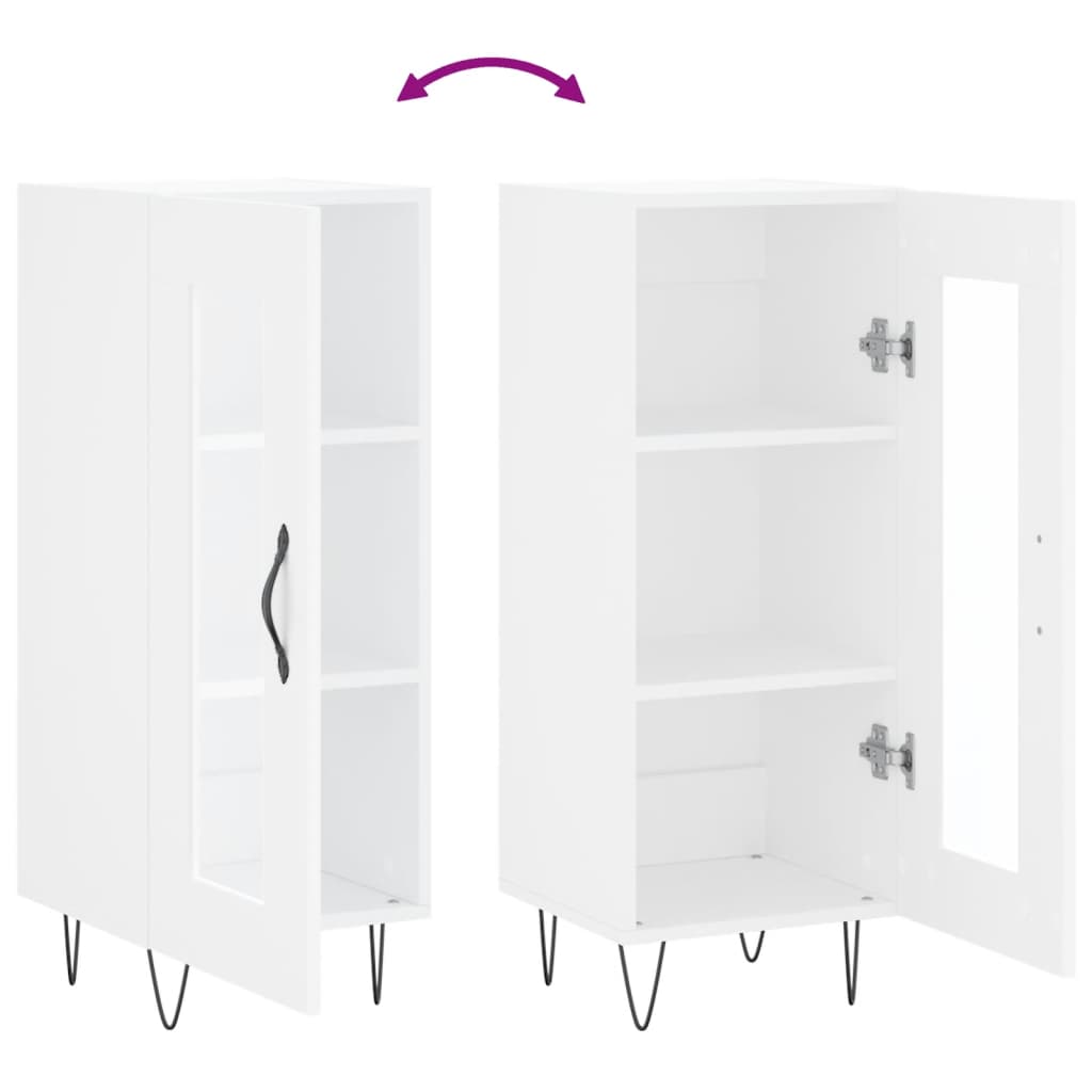 Buffet blanc 34,5x34x90 cm bois d'ingénierie - XIOS