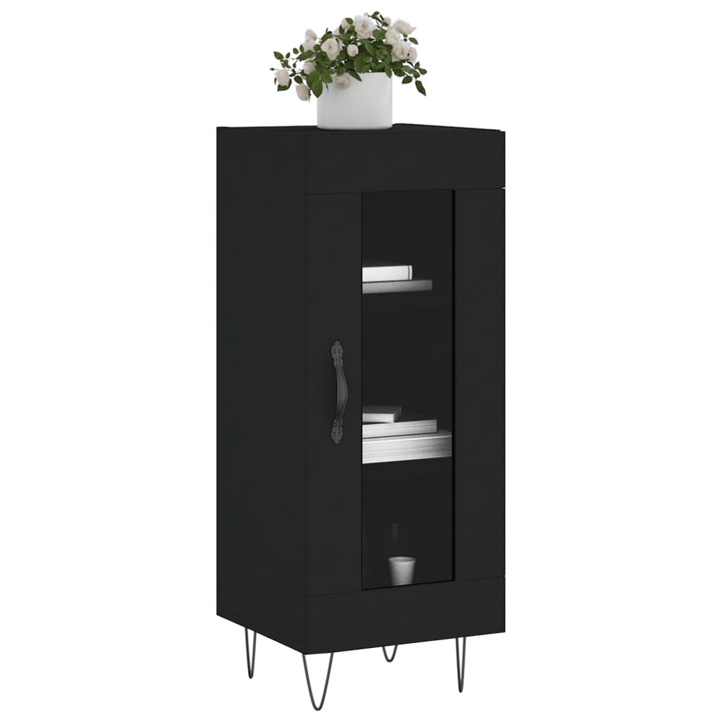 Buffet Noir 34,5x34x90 cm Bois d'ingénierie - XIOS
